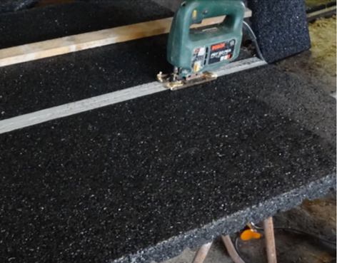 Stalmatten snijden Decoupeerzaag